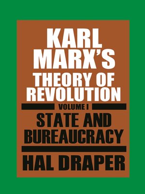 cover image of Karl Marx's Theory of Revolution I